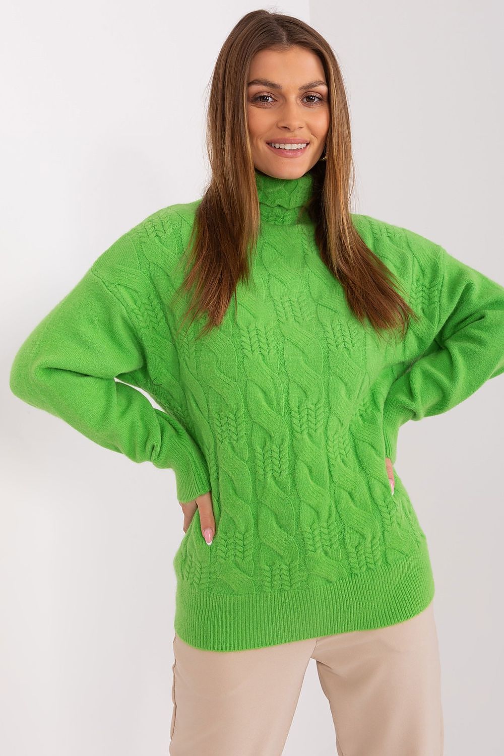 Everyday Elegant Variegated Turtleneck Sweater