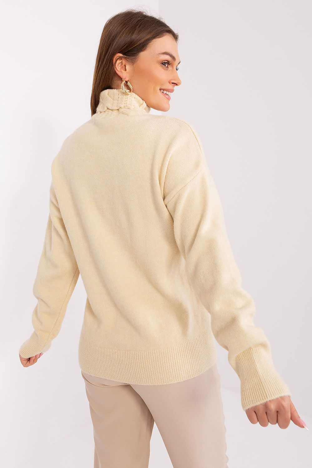 Everyday Elegant Variegated Turtleneck Sweater