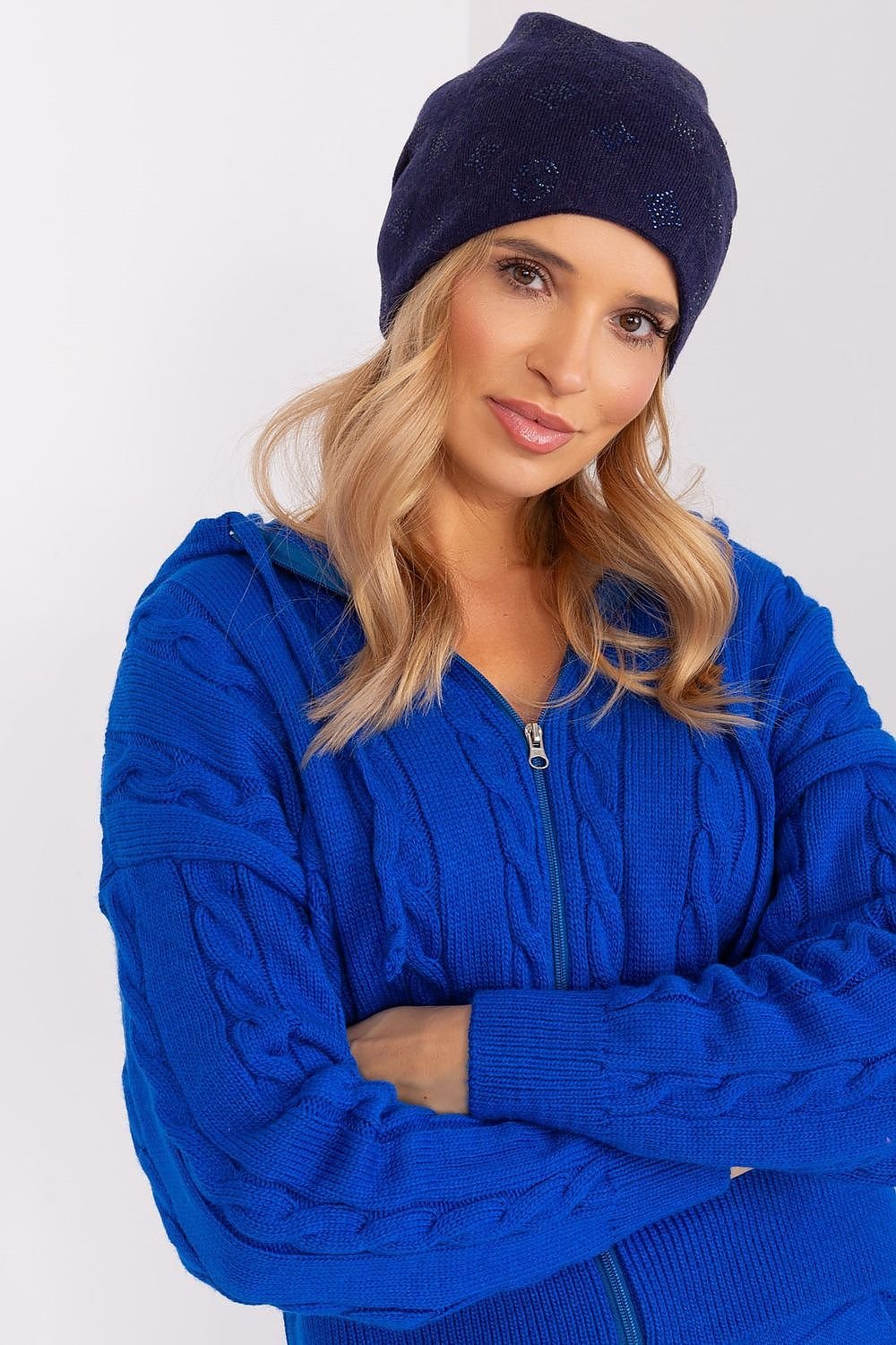 Luxurious Cashmere Rhinestone Beanie