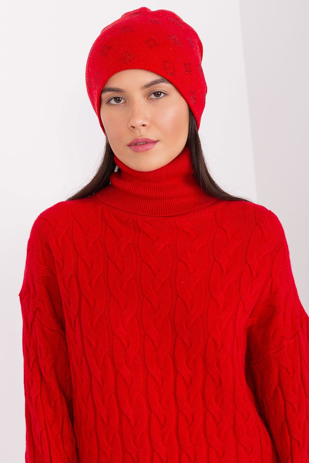 Rhinestone Cashmere Beanie