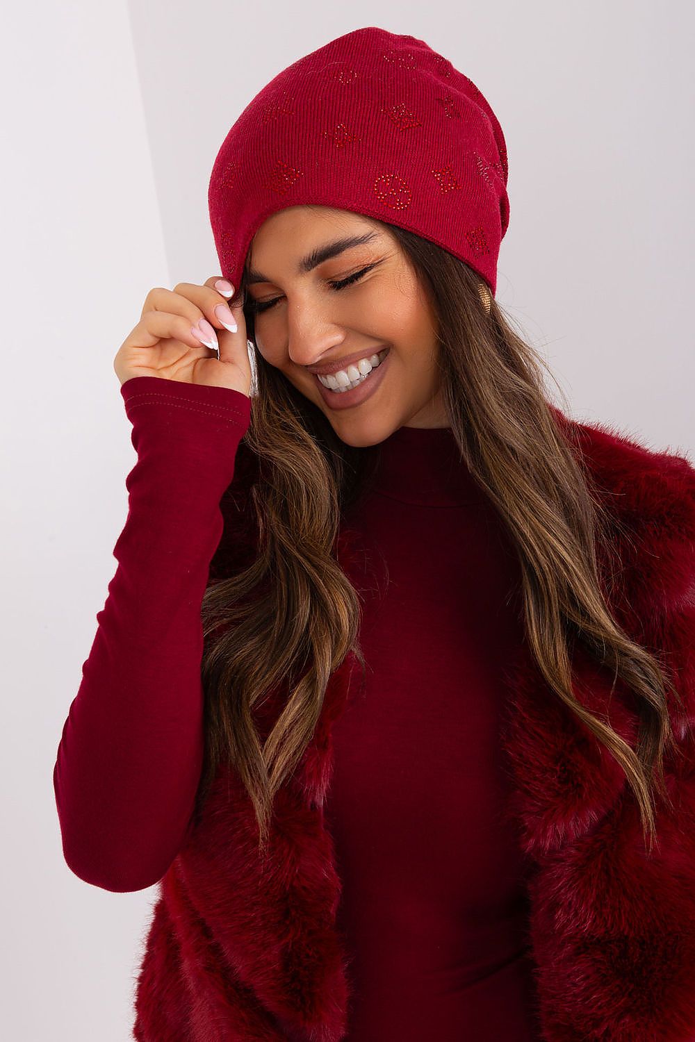 Luxurious Cashmere Rhinestone Beanie