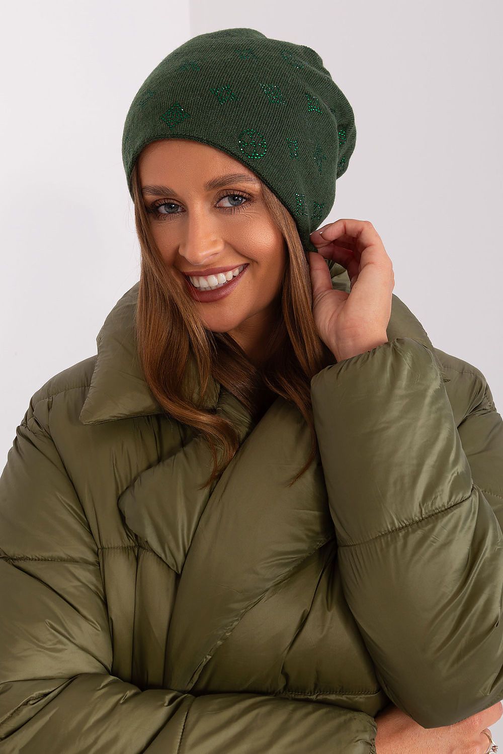 Luxurious Cashmere Rhinestone Beanie