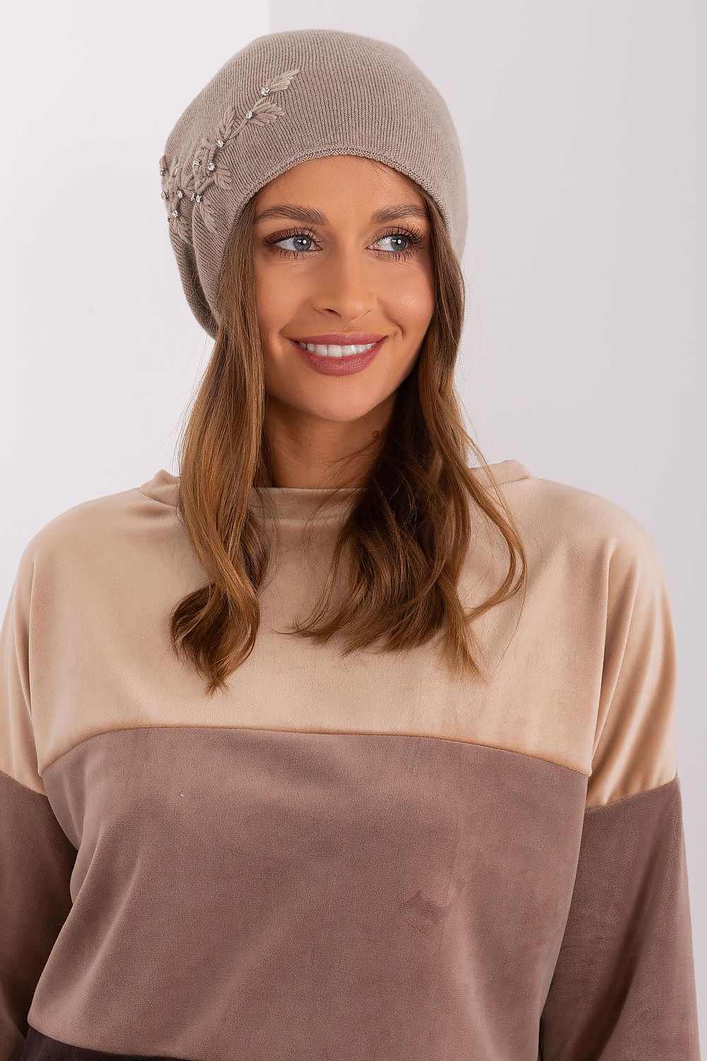 Cashmere Applique Winter Hat