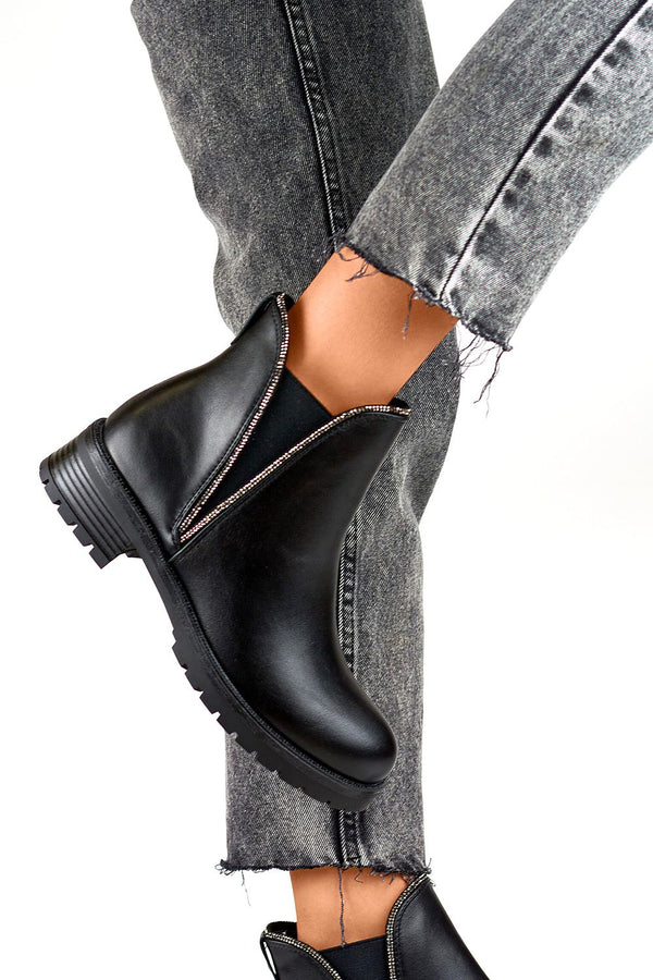 Warm Elegant Black Jodhpur Boots