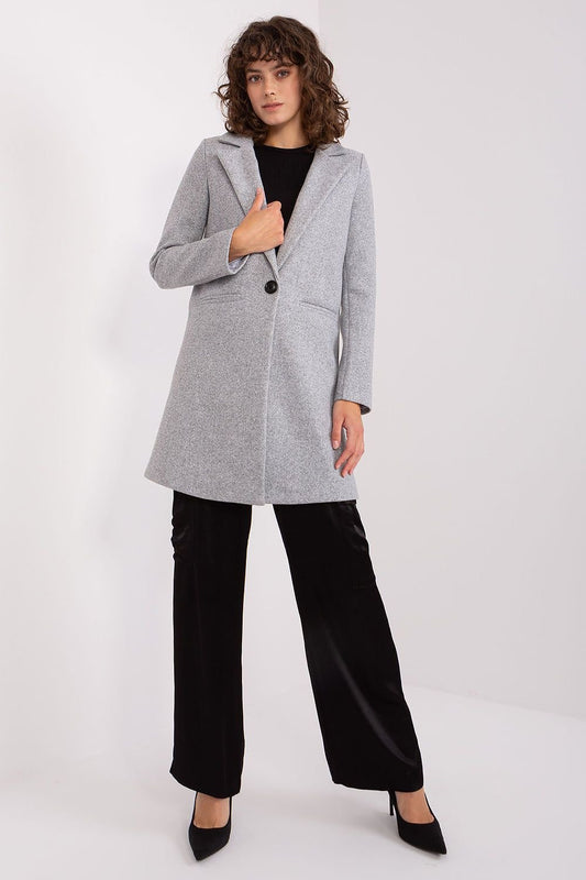 Classic Elegance Button-Up Coat