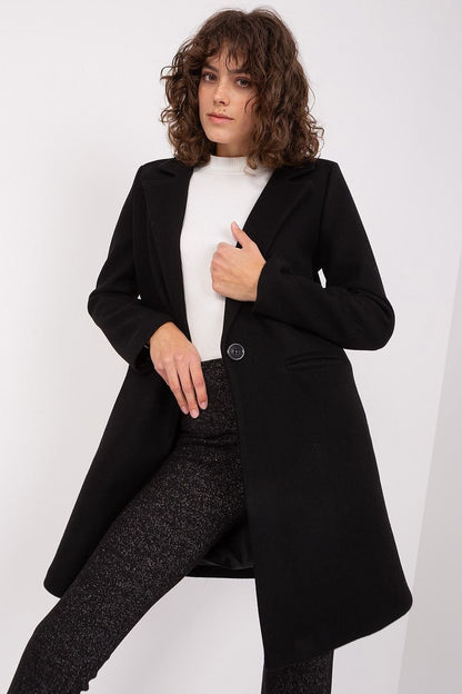 Classic Elegance Button-Up Coat