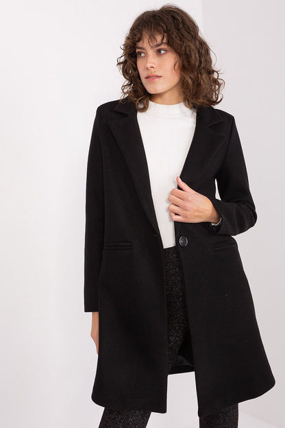 Classic Elegance Button-Up Coat