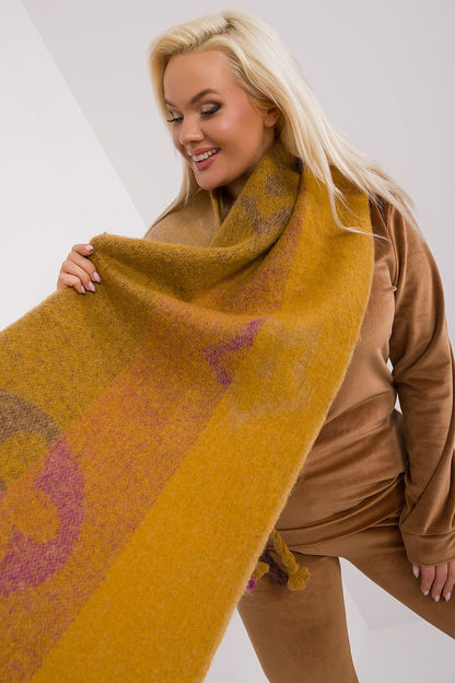 Chic Shawl with Decorative Stripes - Michelle & Kenza Co.