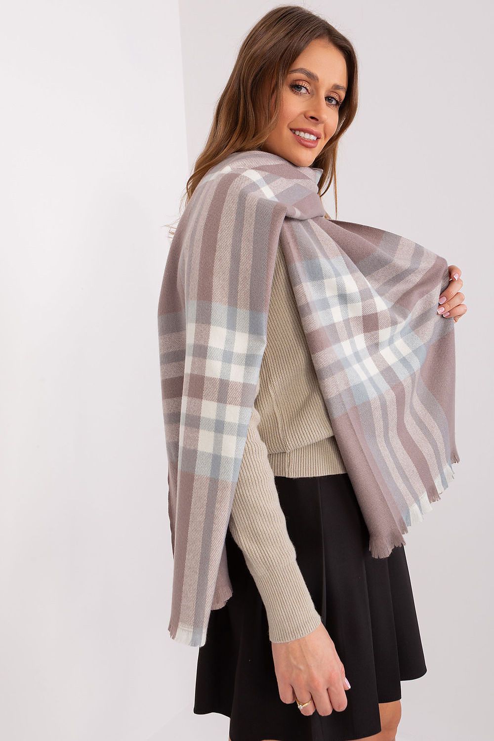 Textured Scarf - Colourful Checkered