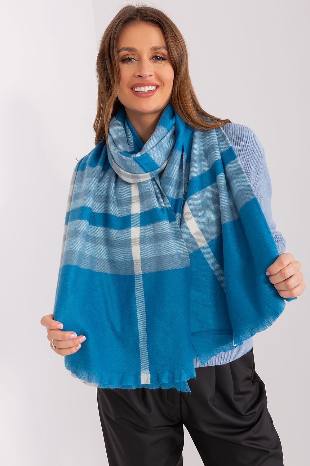 Textured Scarf - Colourful Checkered