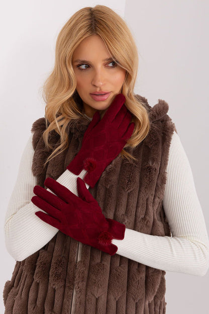 Insulated Gloves with Decorative Pompoms - Michelle & Kenza Co.