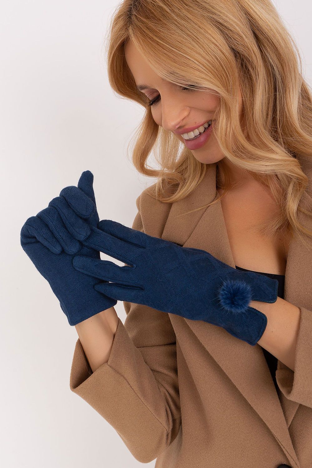 Elegant Gloves - Insulated with Pompoms