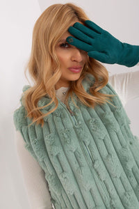 Smooth Insulated Gloves with Embroidered Finger - Michelle & Kenza Co.