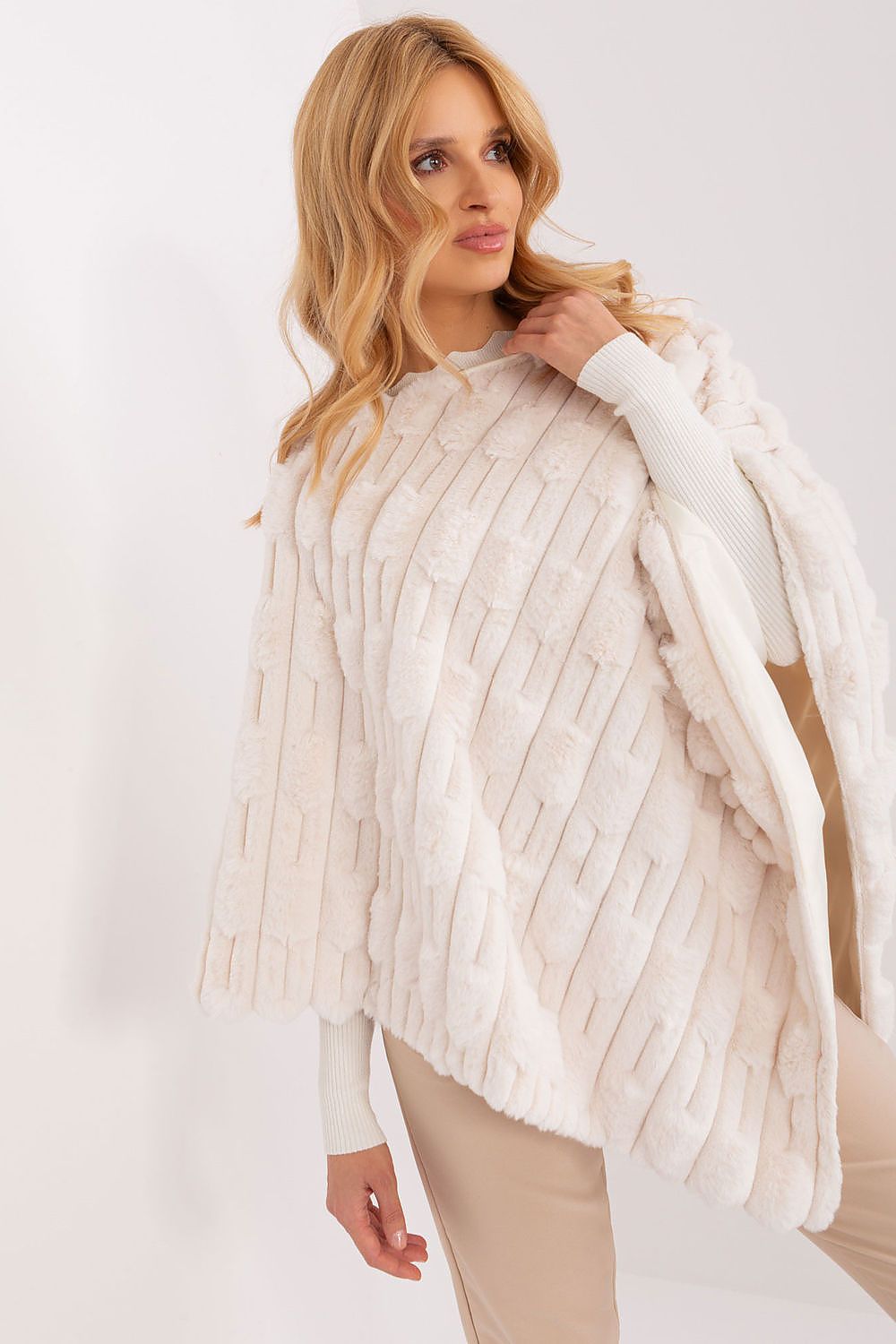 Textured Everyday Casual Poncho