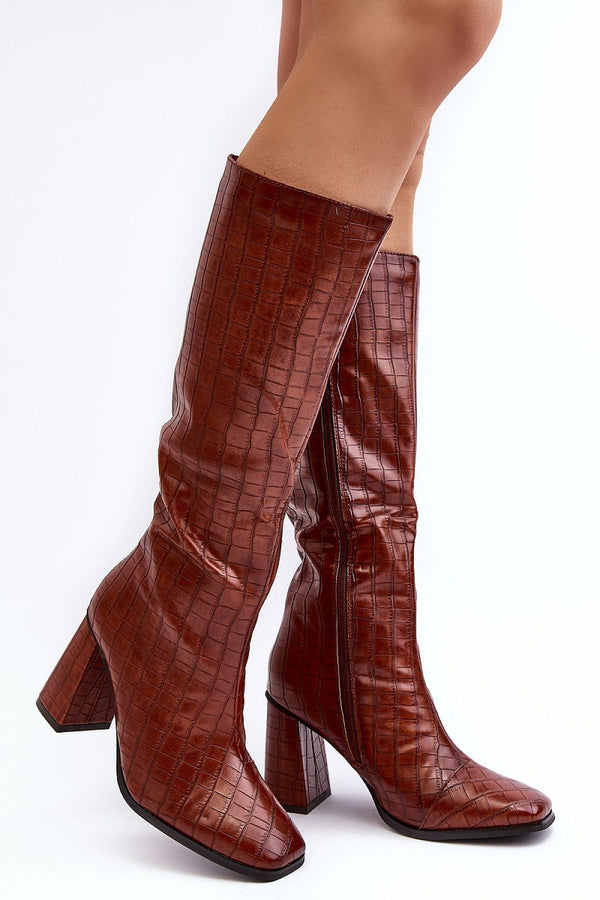 Warm Eco Leather Knee Boots