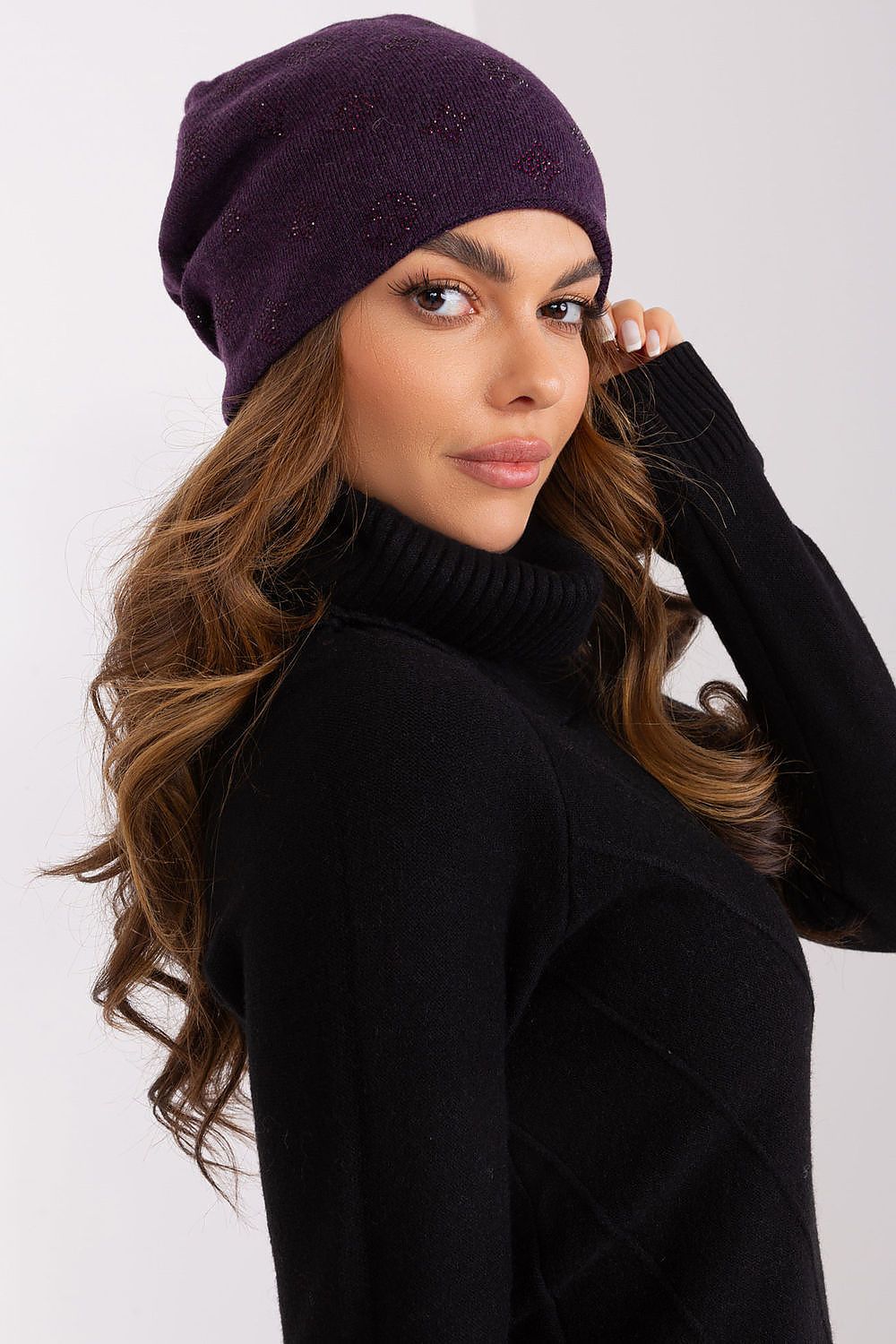 Luxurious Cashmere Rhinestone Beanie