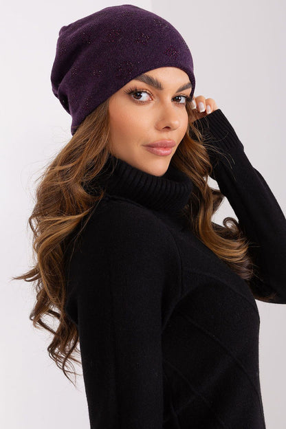 Cashmere Rhinestone Winter Beanie