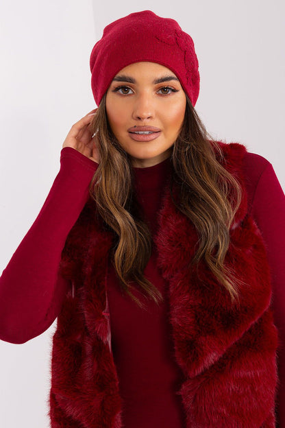 Rhinestone Cashmere Beanie Hat