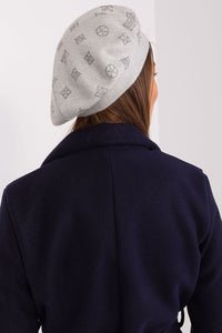 Rhinestone-Embellished Cashmere Beret