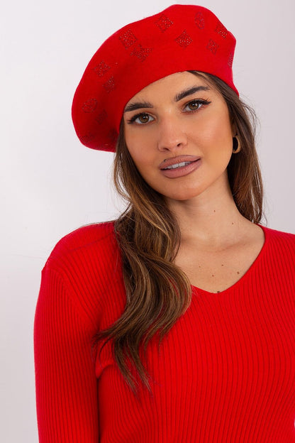 Rhinestone Knitted Beret