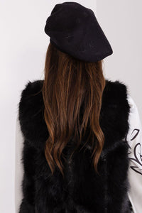 Rhinestone-Embellished Cashmere Beret