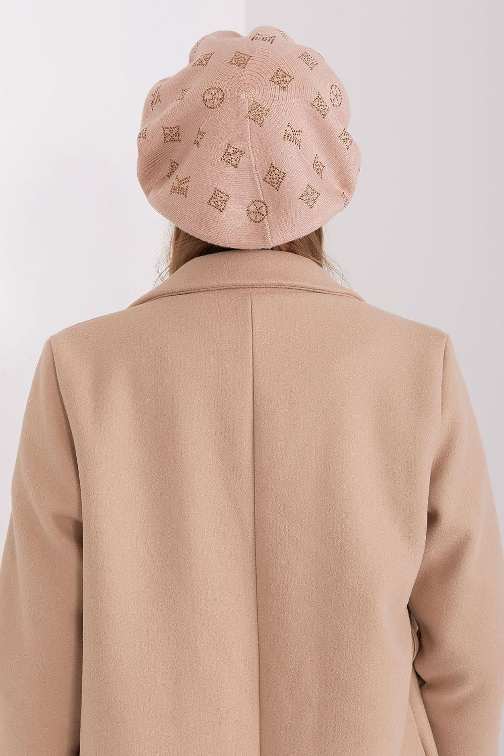 Rhinestone-Embellished Cashmere Beret