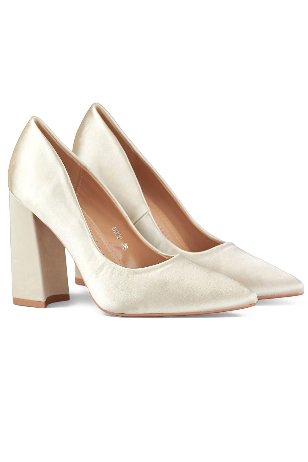 Comfortable Eco Leather Block Heel Pumps