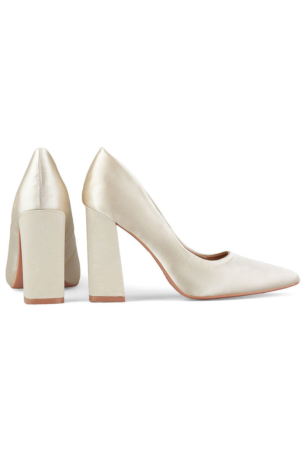 Comfortable Eco Leather Block Heel Pumps