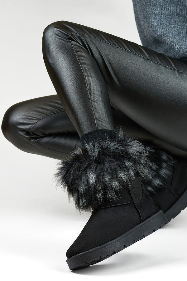 Insulated Eco-Fur Snow Boots