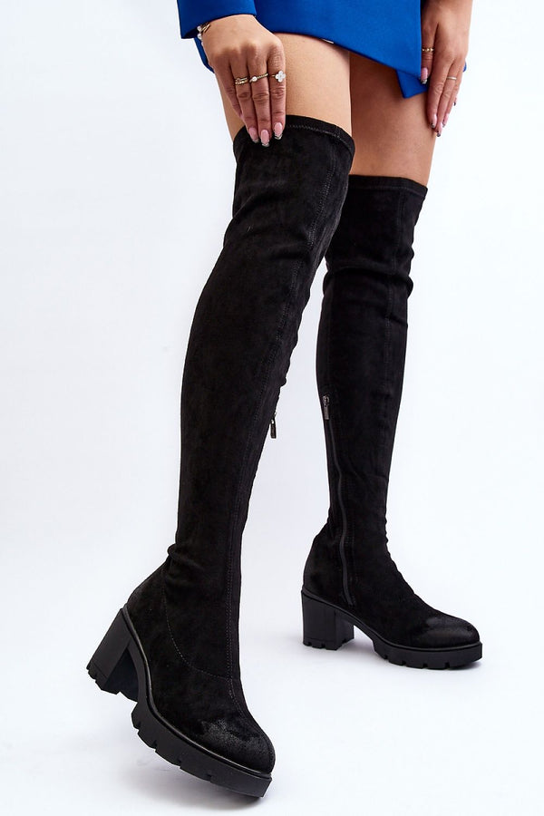 Cozy Eco-Suede Knee-High Boots