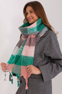 Colourful Plaid Shawl with Elegant Tassels - Michelle & Kenza Co.