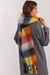 Colourful Plaid Shawl with Elegant Tassels - Michelle & Kenza Co.