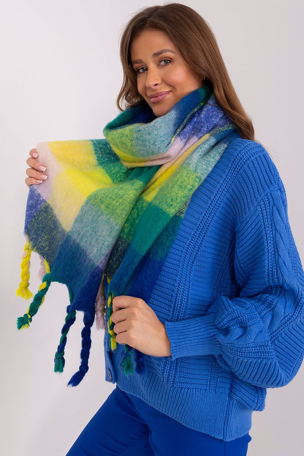 Chic Shawl - Colourful Plaid