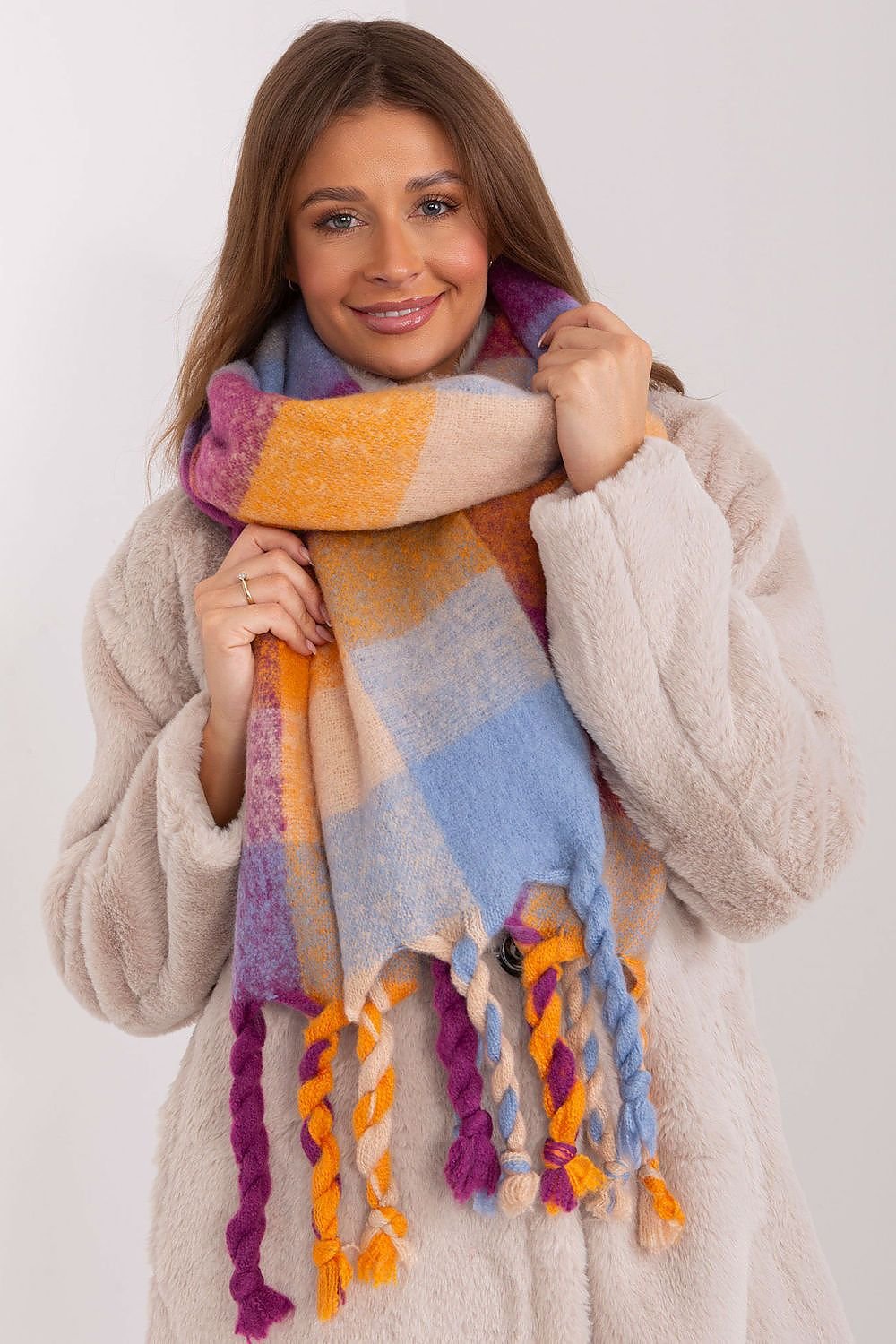 Chic Shawl - Colourful Plaid