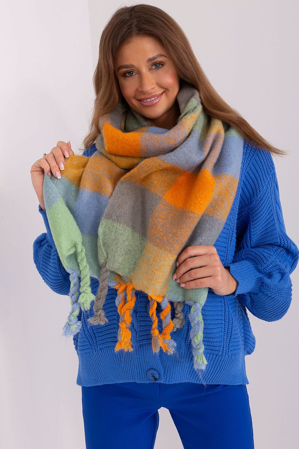 Chic Shawl - Colourful Plaid