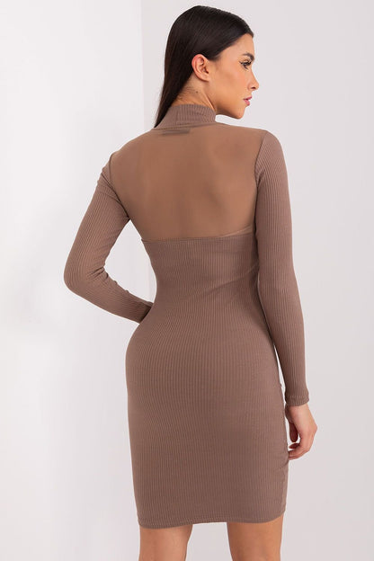 Elegant Ribbed Pencil Dress