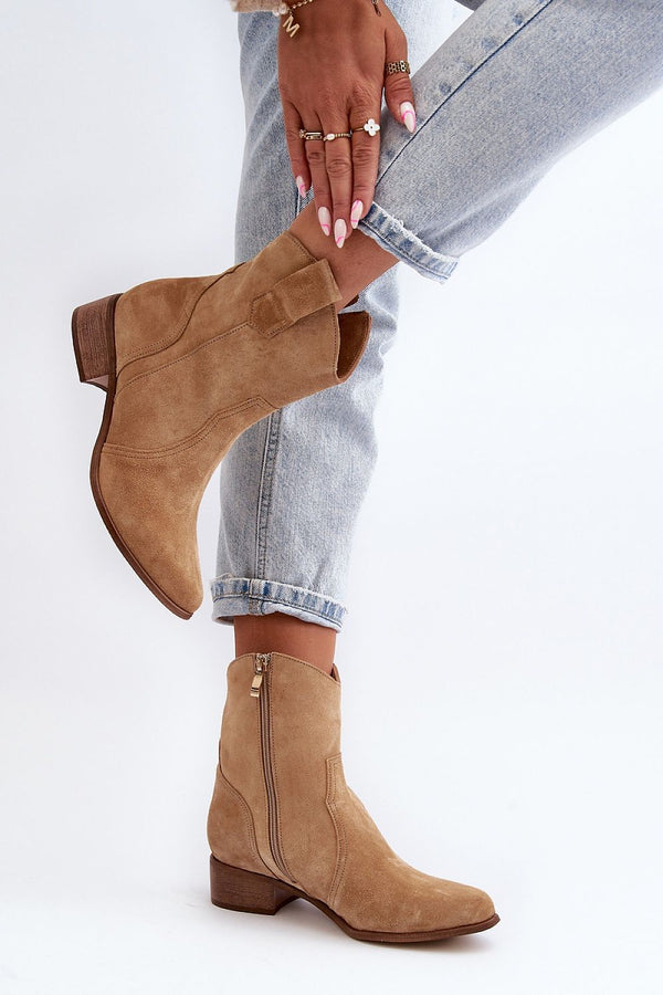 Chic Slimming Suede Cowboy Boots