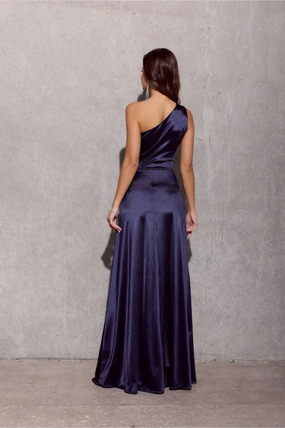 Chic One-Shoulder Evening Dress