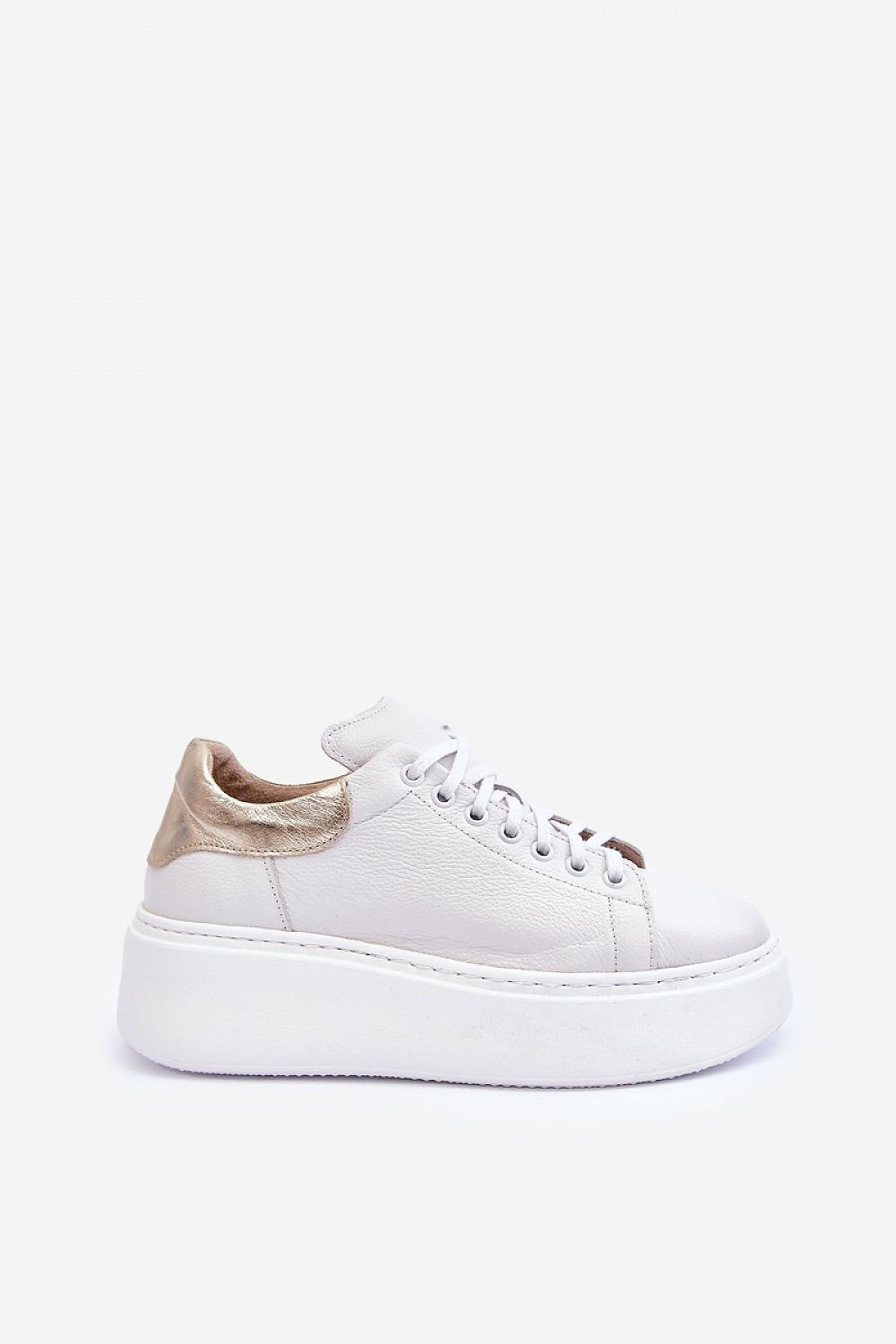 Comfortable Leather Platform Sneakers