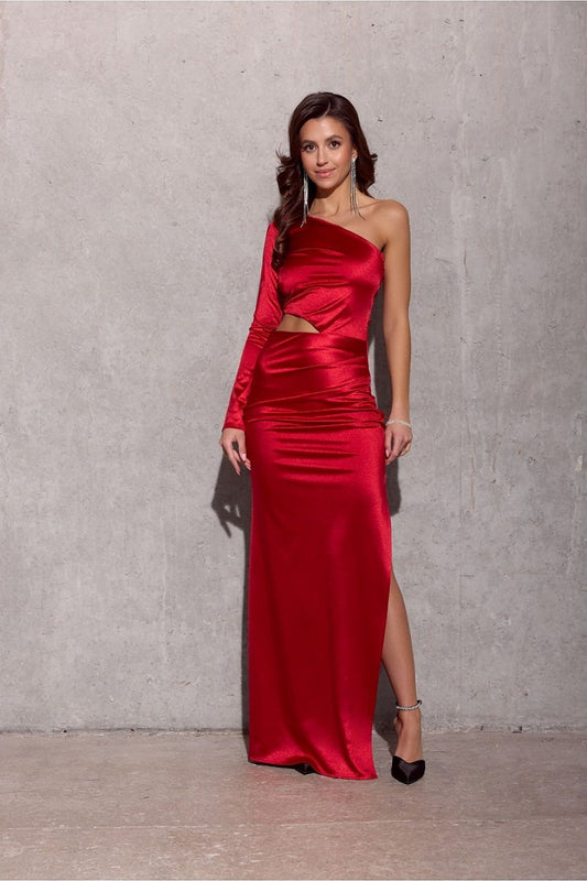 Elegant Satin Maxi Dress