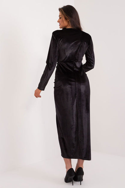 Luxurious Velour Midi Dress