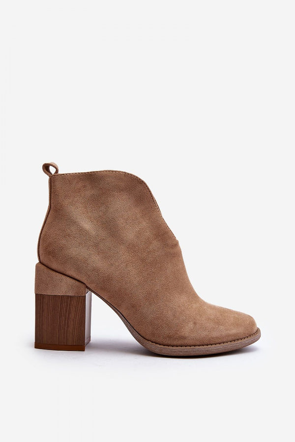 Comfortable Eco-Suede Heeled Boots