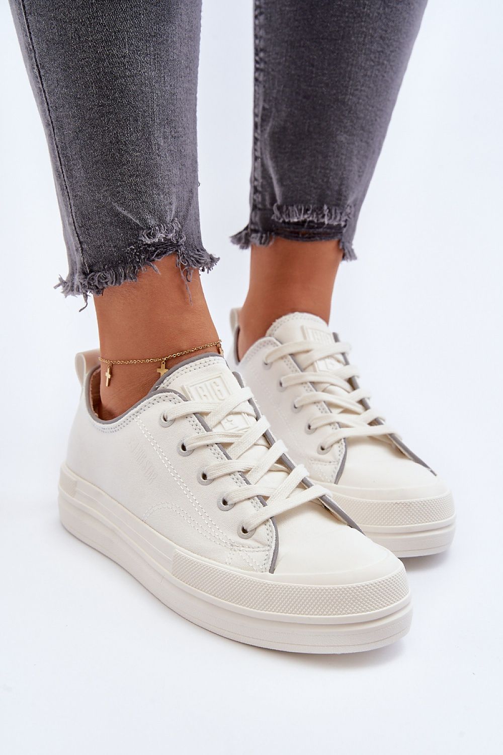 Comfortable Textile Platform Sneakers