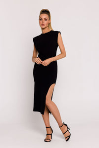 Elegant Leg Cutout Midi Dress