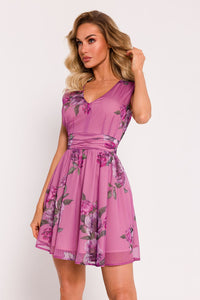 Elegant Fitted Chiffon Mini Dress