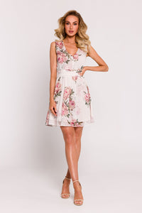 Elegant Fitted Chiffon Mini Dress