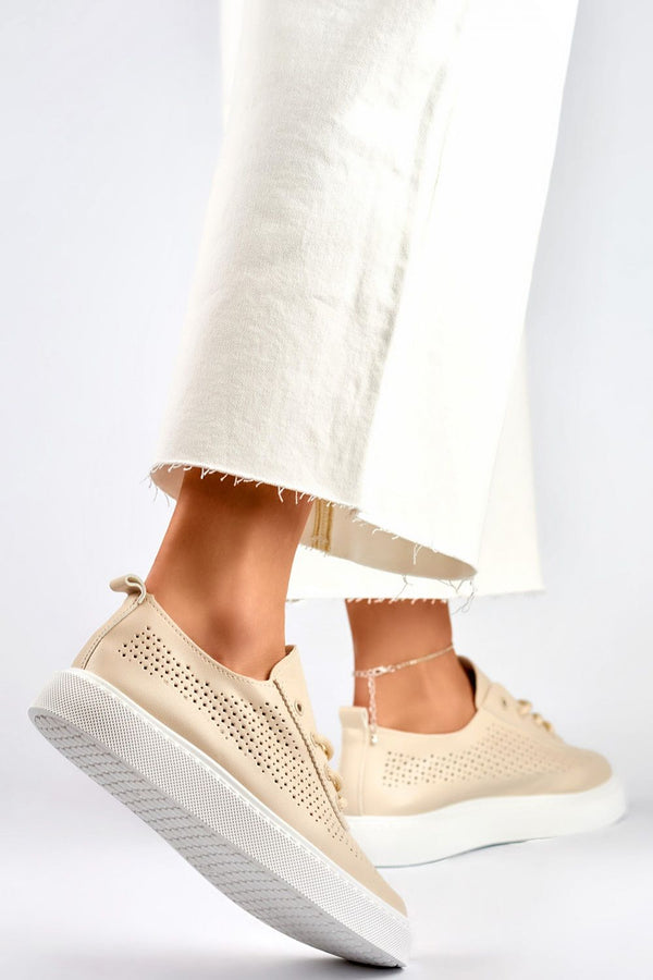 Evelyn Eco Leather Platform Sneakers