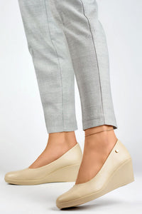 Eco-Friendly Leather Platform Pumps