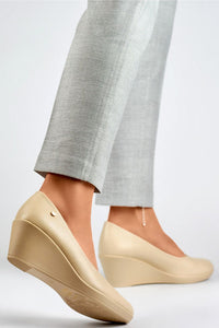 Eco-Friendly Leather Platform Pumps