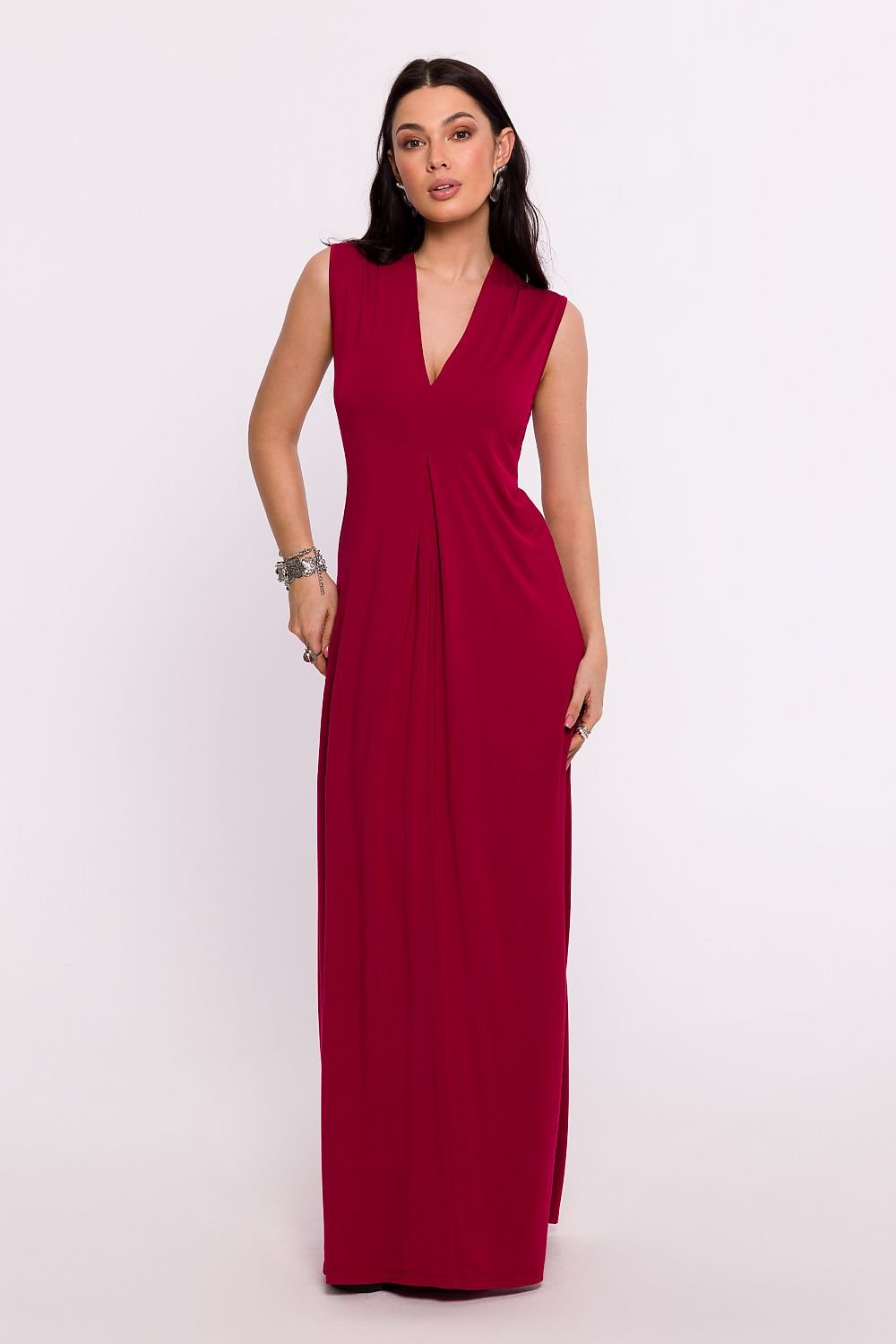 V-Neck Elegance Maxi Dress